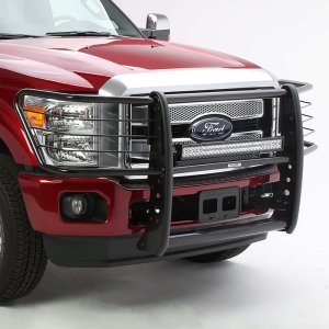 Ford Excursion Grille Guard - Front - Go Rhino - 3000 Series StepGuard - Black - `00-`04